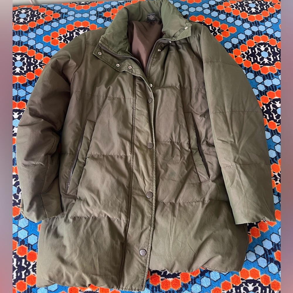 Banana Republic Women’s Winter Coat Olive Dark Green